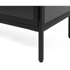 Vitrine en métal 4 étagères h190cm - carmel